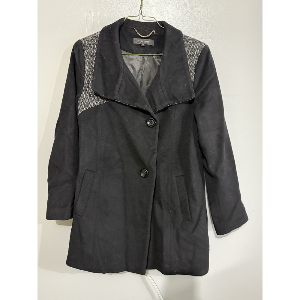 Ellen Tracy Wool Blend Women's Black Size 14‎ Coat
